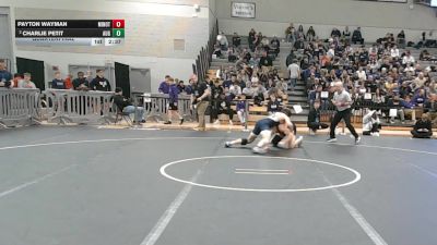 184 lbs Quarterfinal - Payton Wayman, Minot State (n.d.) vs Charlie Petit, Augustana (sd)