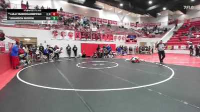 JH 117 lbs Quarterfinal - Lulu Tahdooahnippah, ELGIN JH vs Branson Rigdon, Piedmont JH