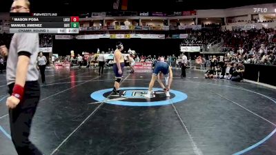 5A 285 lbs Champ. Round 1 - Mason Posa, La Cueva vs Manuel Jimenez, Santa Fe