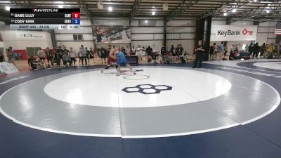 79 kg Cons. Rd Of 64 - Gabe Lilly, Clarion RTC vs Cody Kirk, CLT Regional Training Center