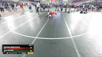 160 lbs Cons. Round 5 - Nathan Berchtold, MN vs Sam Duling, KS