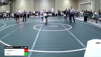 130 lbs Round Of 64 - Miles Higgins, Moanalua White vs Isaiah Otto, Havre WC