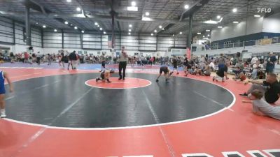 90 lbs Round 2 - Bryce Dulin, Smithfield Youth Wrestling vs Ted Hillanbrand, VA Slaughter House