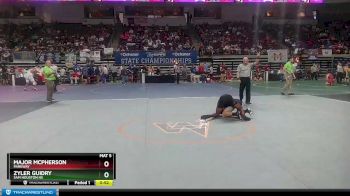 D 2 160 lbs Cons. Round 2 - Zyler Guidry, Sam Houston Hs vs Major McPherson, Parkway