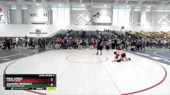 128 lbs Cons. Round 2 - Paul Oakes, Club Not Listed vs Savanna Benedict, Penn Yan Wrestling