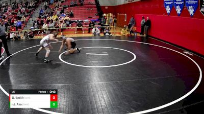 127 lbs Cons. Round 4 - Jason Alex, Baldwin Hs vs Daniel Smith, Burgettstown Hs