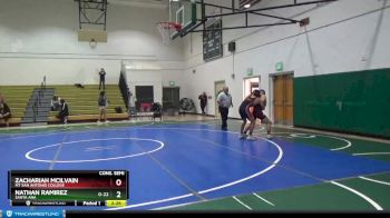 133 lbs Cons. Semi - Nathan Ramirez, Santa Ana vs Zachariah McIlvain, Mt San Antonio College