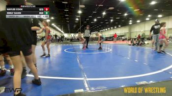 110 lbs Rr Rnd 1 - HAYLEE COOK, Untouchables Girls Teal vs Emily Sahin, Washington K-6