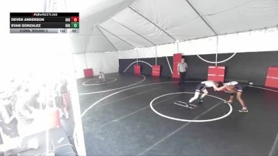 120 lbs Cons. Round 2 - Evan Gonzalez, Downey High School vs Deven Anderson, Downey High School