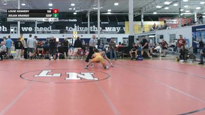 134 lbs Quarterfinal - Louie Kennedy, VHW Blue - HSC vs Julian Arango, Scorpions - HSC