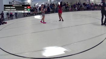 110 lbs 5th Place Match - Aviana Mora, Grand Island Legacy Girls Wrestling Club vs Karen Cortez, Lincoln High Girls
