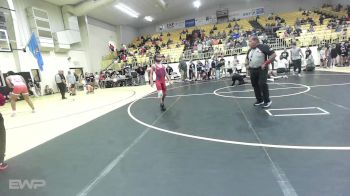 98 lbs Semifinal - Cael Caudill, Grove vs Jacob Gwin, Fort Gibson