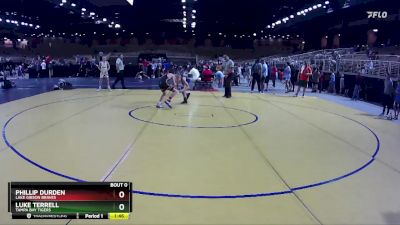 87 lbs Round 4 - Phillip Durden, Lake Gibson Braves vs Luke Terrell, Tampa Bay Tigers