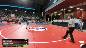 3A-160 lbs Cons. Round 1 - Levi Fincher, Worland vs Tyrell Weber, Wheatland