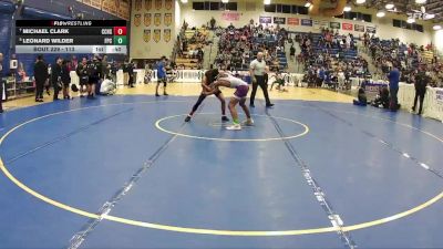 113 lbs Cons. Round 2 - MICHAEL CLARK, Cypress Creek H S vs Leonard Wilder, Ft Pierce Central