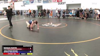 150 lbs Quarterfinal - Sebastian Echak, Mid Valley Wrestling Club vs Bohdan Porter, Avalanche Wrestling Association