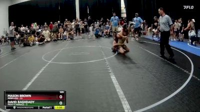 105 lbs Round 7 (8 Team) - Mason Brown, Rebellion vs David Baghdady, Micky`s Maniacs