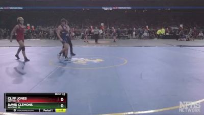 D3-150 lbs Champ. Round 1 - Cliff Jones, Clinton HS vs David Clemons, Algonac HS