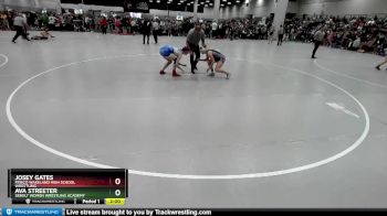 125 lbs Champ. Round 1 - Ava Streeter, Sebolt Women Wrestling Academy vs Josey Gates, Frisco Wakeland High School Wrestling