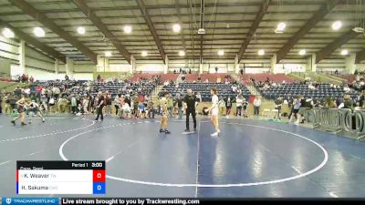 138 lbs Cons. Semi - Keagan Weaver, Timpanogos Wrestling vs Hugo Sakuma, Champions Wrestling Club