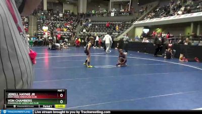 60 lbs Cons. Round 5 - Von Chambers, Powerhouse Wrestling Club vs Jerell Haynie Jr, Deer Creek Wrestling Club