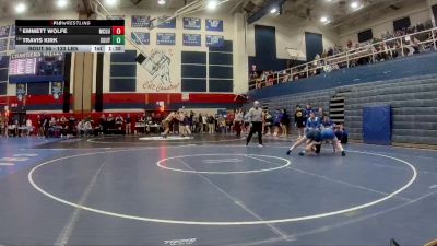 133 lbs Round Of 16 - Emmett Wolfe, McGuffey vs Travis Kirk, South Park