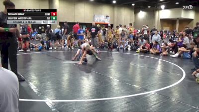 85 lbs Round 4 (6 Team) - Nolan Gray, North DeSoto Red WA vs Oliver Westphal, Tasmanian Devils