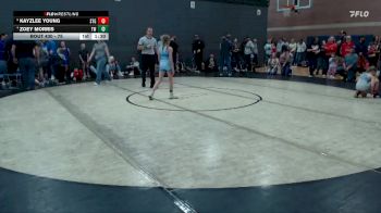 75 lbs 5th Place Match - Zoey Morris, TW Wrestling vs Kayzlee Young, Small Town Grims