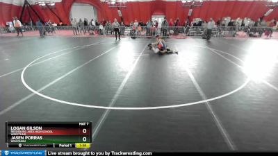 126 lbs Champ. Round 1 - Jasen Porras, Wisconsin vs Logan Gilson, Reedsburg Area High School Wrestling