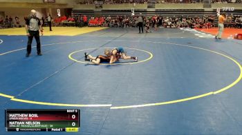 70 lbs Semis & 1st Wrestleback (8 Team) - Nathan Nelson, STMA (St. Michael/Albertville) vs Matthew Bosl, LPGE/B Wolves