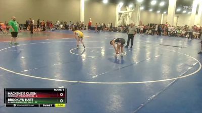 115 lbs Round 3 (8 Team) - Brooklyn Hart, Illinois Cornstars Gold vs Mackenzie Olson, Nebraska Widow Makers