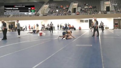 215 Championship Bracket Cons. Round 2 - Hunter Sauer, Anoka vs Isaiah Olabode, Prior Lake