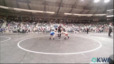 52 lbs Consi Of 8 #1 - Ryatt Luchsinger, Lexington Wrestling Club vs Maason Edwards, Woodward Youth Wrestling