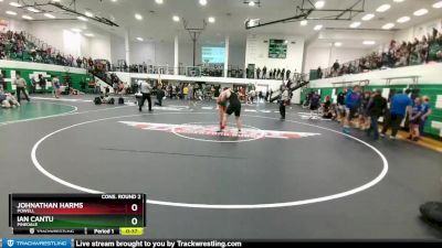 220 lbs Cons. Round 2 - Ian Cantu, Pinedale vs Johnathan Harms, Powell