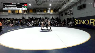 190 lbs Cons. Round 3 - Brett Williamson, Moorpark vs Mitchell Semaan, Servite