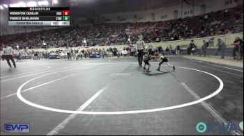 37 lbs Quarterfinal - Wenston Quillin, Chickasha Wrestling vs Pierce Shelburn, Standfast
