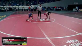 4A-113 lbs Champ. Round 1 - Carson Jackson, St. Helens vs Luis Rosales, Baker/Powder Valley