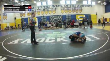 110 lbs Round 1 (6 Team) - Hananeel Gregoire, SOWA vs Kassarah Cadavid, Wellington WC