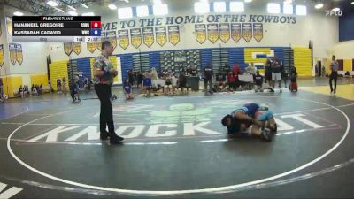 110 lbs Round 1 (6 Team) - Hananeel Gregoire, SOWA vs Kassarah Cadavid, Wellington WC