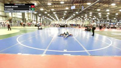 120 lbs Round Of 32 - Zander Wilson, PA vs Ty Staton, VA