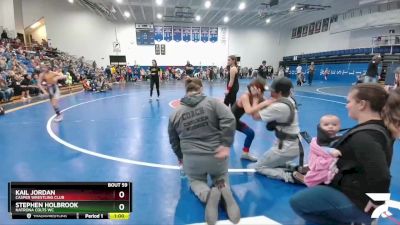 67 lbs Champ. Round 2 - Stephen Holbrook, Natrona Colts WC vs Kail Jordan, Casper Wrestling Club