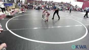 52 lbs Quarterfinal - Bryson Henderson, Cushing Tigers vs Baker James, Blaine County Grapplers