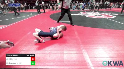 49 lbs Quarterfinal - Jax Miller, HURRICANE WRESTLING ACADEMY vs Mac Daugherty, Victory Grappling Club