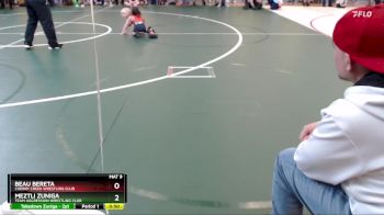 43-47 lbs Round 1 - Beau Bereta, Cherry Creek Wrestling Club vs Meztli Zuniga, Team Aggression Wrestling Club