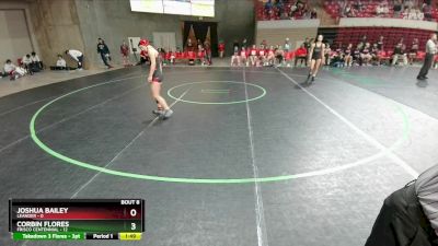 120 lbs Round 1 (16 Team) - Joshua Bailey, Leander vs Corbin Flores, Frisco Centennial