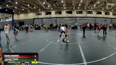 80 lbs Round 2 (8 Team) - Zaeden Young, PitBull Terps vs Gavin Summers, Crossroads Wrestling