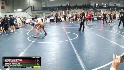 120 lbs Cons. Semi - Brody Koselke, Region Wrestling Academy vs Evan Stachewicz, U.P. Elite Wrestling