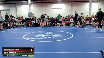 80 lbs Round 4 (8 Team) - Steven Becker Jr, Dragon United vs Silas Krispine, Mayfield Mat Academy