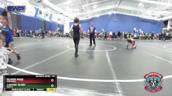 67 lbs Semifinal - Oliver Page, Wisconsin vs Carter Sliski, Bobcat