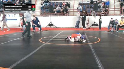 50_B lbs Consi Of 32 #2 - Greyson Mirabella, Burgettstown vs Patrick Cillessen, Harbor Creek